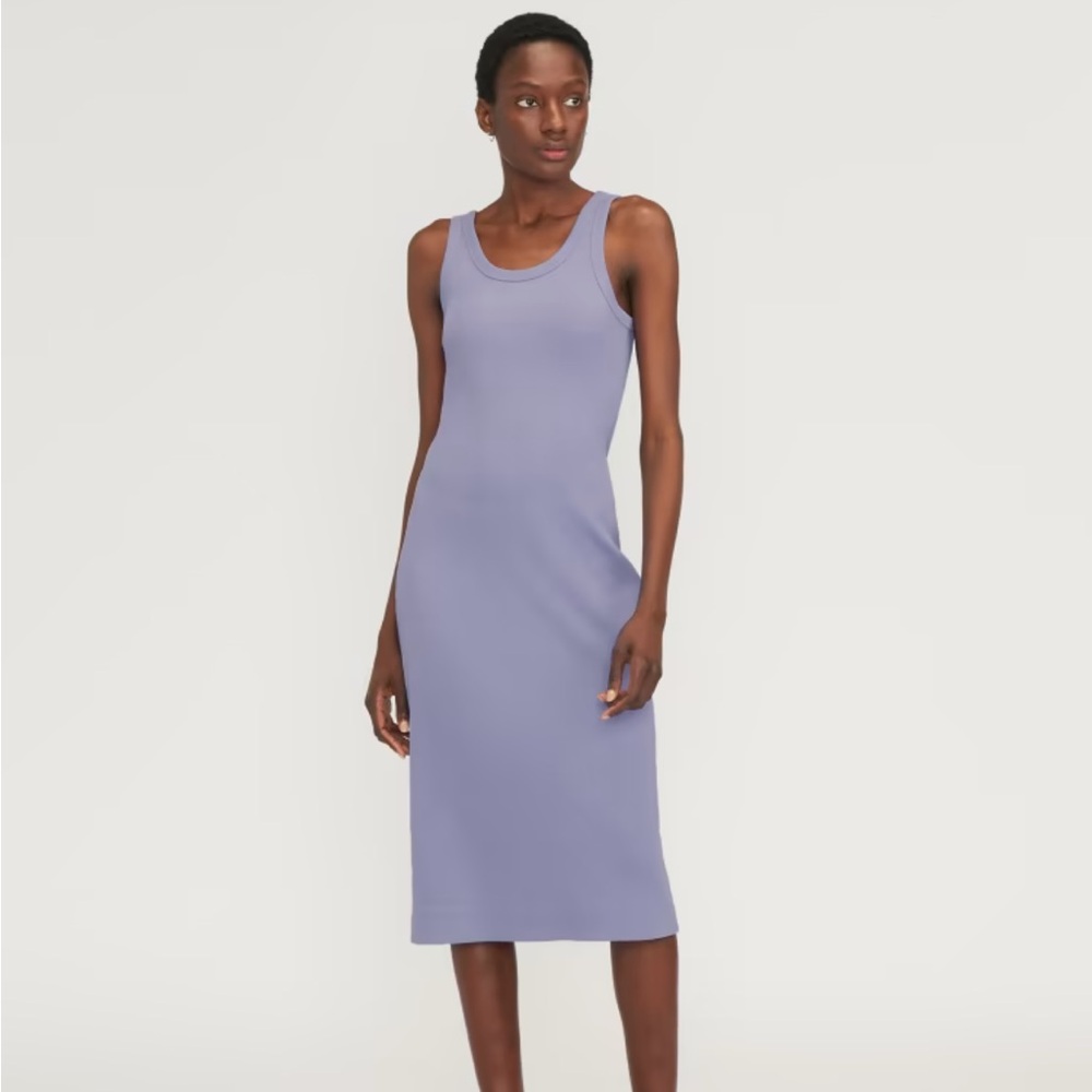 EVERLANE RIBBED TANK DRESS || SIZE XS